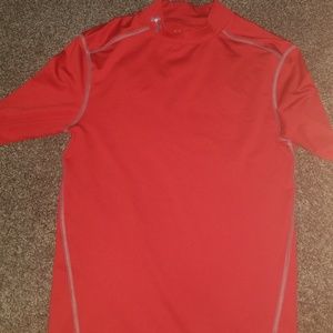 Red compressed shirt